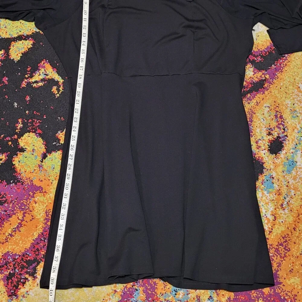 HOT TOPIC MESH AND BUCKLE STRAP GOTH DRESS EUC 4X - Picture 5 of 9